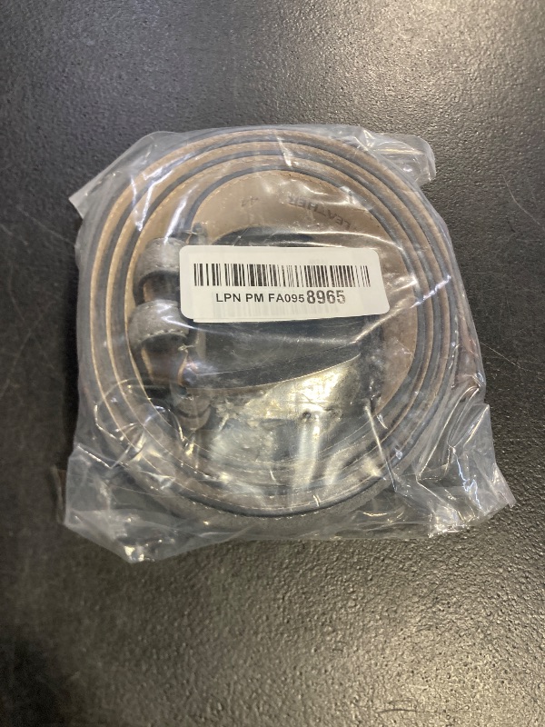 Photo 1 of 19000 Men's Suede Belt Genuine Leather Casual Dress Belt 1-3/8"(35mm) Wide (Gray, 44)