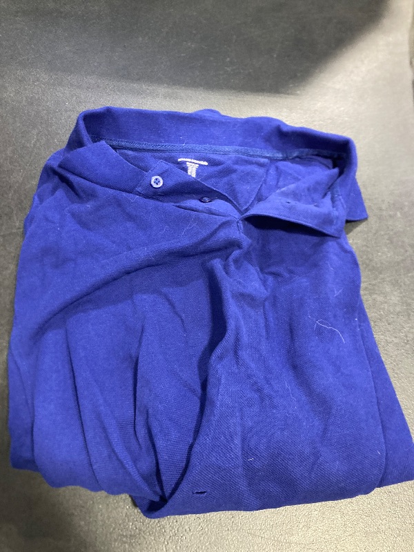 Photo 1 of Amazon Essentials Men's Regular-Fit Cotton Pique Polo Shirt (Available in Big & Tall), Navy, XX-Large