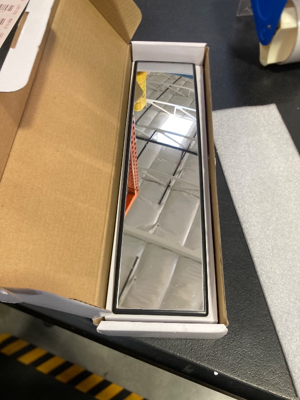 Photo 1 of 8sanlione Car Rearview Mirrors, Shock Resistant Interior Clip-on Panoramic Rear View Mirror for Car, Wide Viewing Range, 12 inch HD Universal Use for Cars, SUVs, Trucks, Vehicles (White)