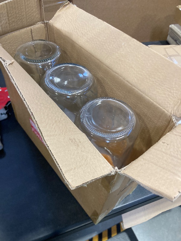 Photo 1 of 3 Pack 64oz Glass Mason Jar Pitcher with Airtight Lid and Handle – Wide Mouth, Leak-Proof, Ideal for Sun Tea, Cold Brew, Lemonade, Iced Coffee, Milk, and Water