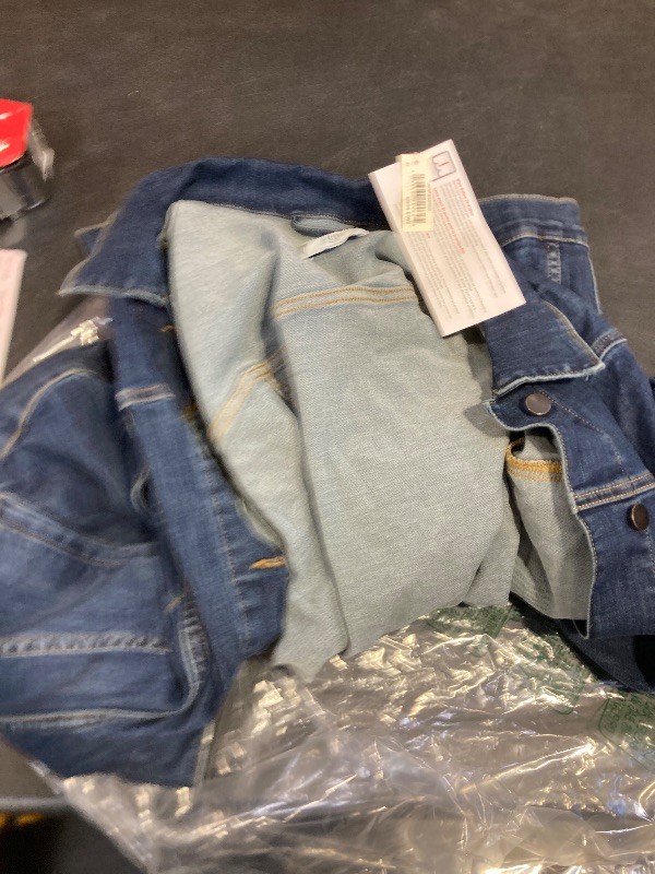 Photo 1 of Amazon Essentials Women's Jean Jacket (Available in Plus Size), Medium Wash, 4X