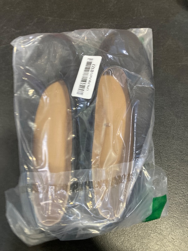 Photo 1 of Amazon Essentials Women's Glove Ballet Flats, Black Faux Leather, 8.5