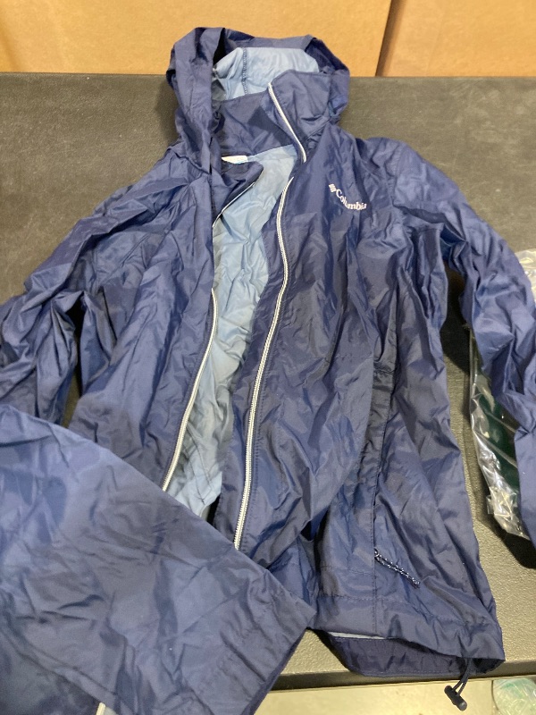 Photo 1 of Columbia Womens Switchback IV Rain Jacket, Collegiate Navy, M