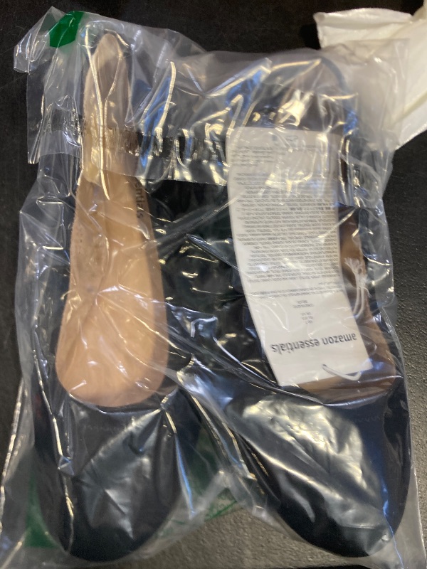 Photo 1 of Amazon Essentials Women's Belice Slip On Ballet Flat, Black Microsuede, 7
