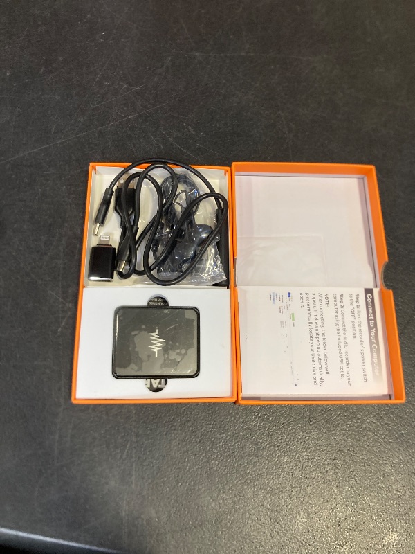 Photo 1 of 128G (9800 Hour) Voice Activated Recorder, Dual-Sided Magnetic Voice Recorder with Playback, Audio Recorder with AI-Intelligent Noise Reduction, 70H Continuous for Lectures, Meetings