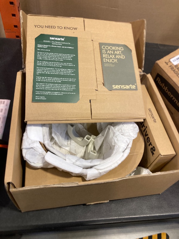 Photo 1 of SENSARTE Ceramic Nonstick Cookware Set, Non-toxic Healthy Pots and Pans Set Ceramic Coated Kitchen Cooking Set, Free of Intentionally Added PFAS/PTFE, Dishwasher&Oven Safe Induction Compatible, 13pcs