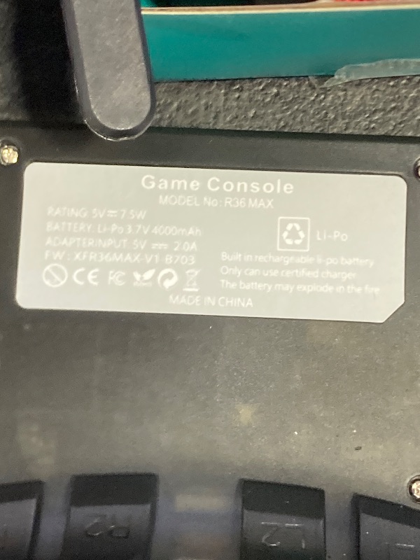 Photo 1 of 2025 New R36Max Handheld Game Console Portable Mini Retro Game Console 4.0" IPS Video Game Console Built-in 64GB TF Card Pre-Installed Over 18,000 Retro Games, 4000mAh Battery (Black-MAX)