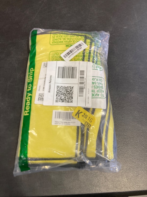 Photo 1 of 10 Pack Premium Microfiber Towels Coral velvet Washing and Detailing Towels for Car Detailing Household Cleaning Ultra-Soft Super Absorbent, Lint Streak-Free 11.8"x15.7” Cleaning Cloth (Yellow/Grey)