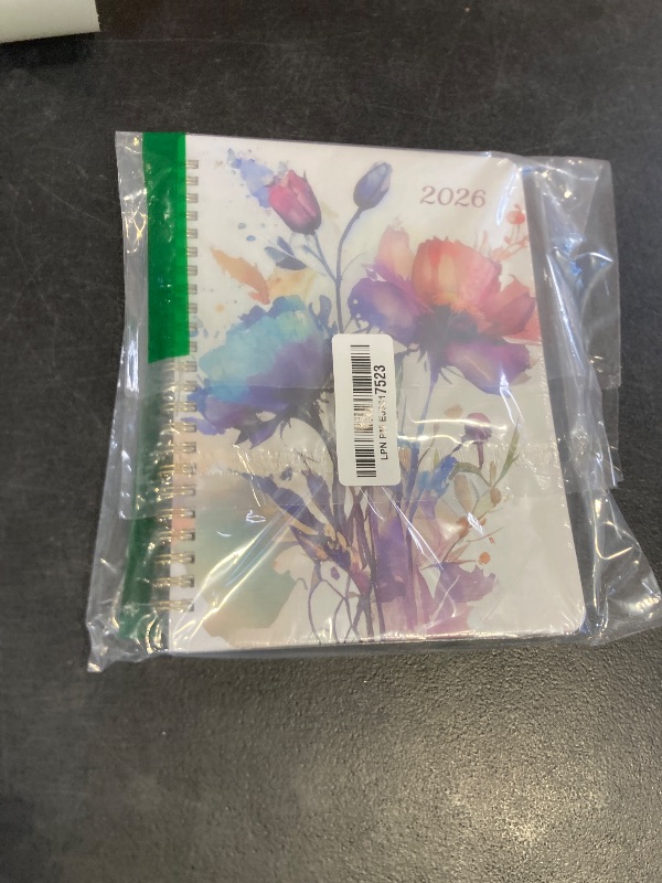 Photo 1 of 2026 Planner, Monthly and Weekly Calendar Planner for Women, Jan 2026 - Dec 2026, Hardcover Pretty 2026 Agenda Planner Book with Tabs, Spiral Bound, Perfect for School Office Home Supplies, 6.3" x 8.5" - Painted Bloom