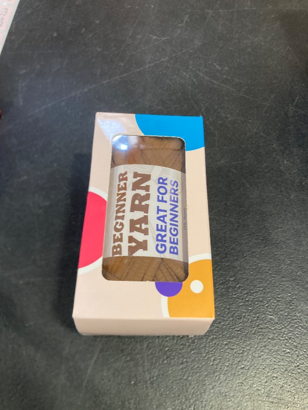 Photo 1 of 60g Brown Yarn for Crocheting and Knitting;66m (72yds) Cotton Yarn for Beginners with Easy-to-See Stitches;Worsted-Weight Medium #4;Cotton-Nylon Blend Yarn for Beginners Crochet Kit Making