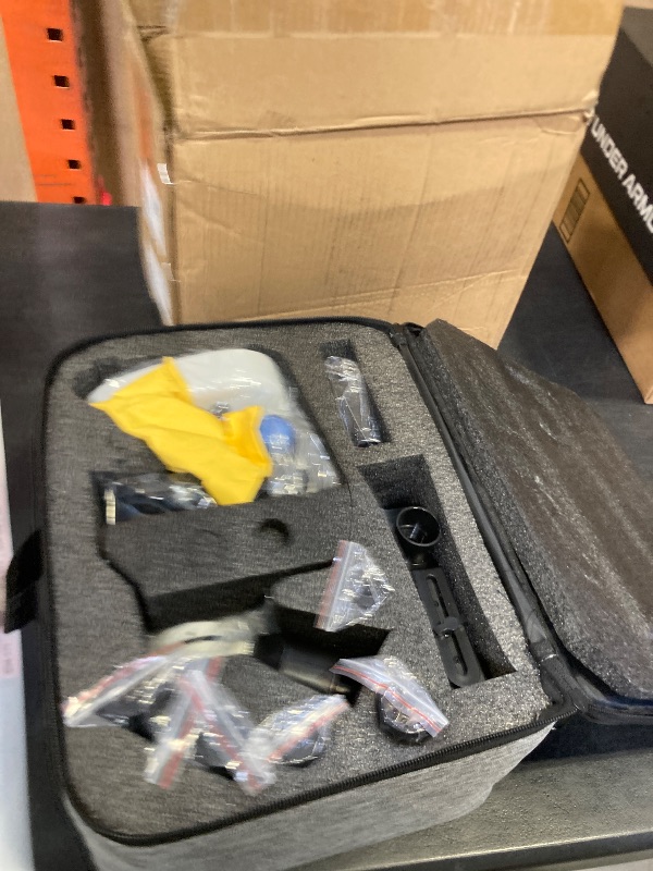 Photo 1 of Adult Trinocular Microscope WF10x and WF25x Eyepieces 40X-5000X Magnification, Digital Lab Trinocular Compound LED Microscope (Trinocular Microscope with Electronic Eyepieces)