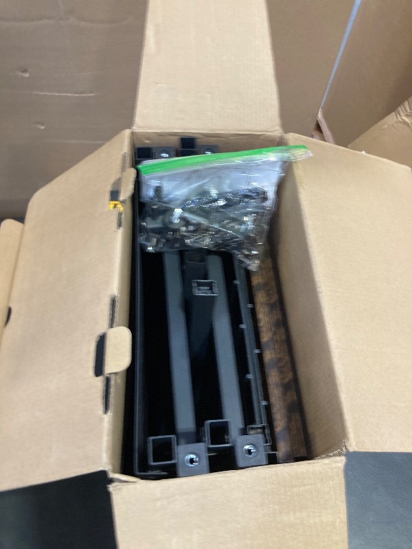 Photo 1 of AnBaiMei 20-30 Gallon Aquarium Stand, Fish Tank Stand with Adjustable 3-Tier Storage Shelf, Heavy Duty Reptile Breeder Turtle Tank Terrarium Rack Table for Home Office, 30" L x 12" W x 32.2" H, Black