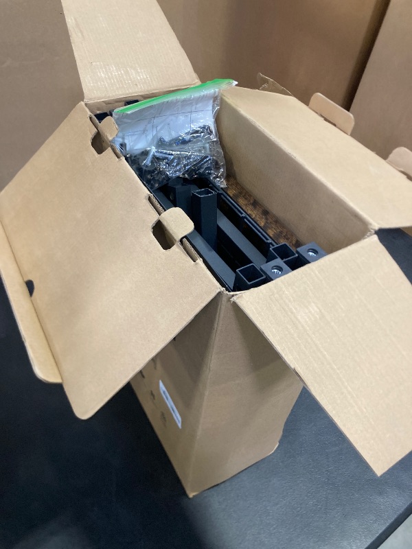 Photo 1 of AnBaiMei 20-30 Gallon Aquarium Stand, Fish Tank Stand with Adjustable 3-Tier Storage Shelf, Heavy Duty Reptile Breeder Turtle Tank Terrarium Rack Table for Home Office, 30" L x 12" W x 32.2" H, Black