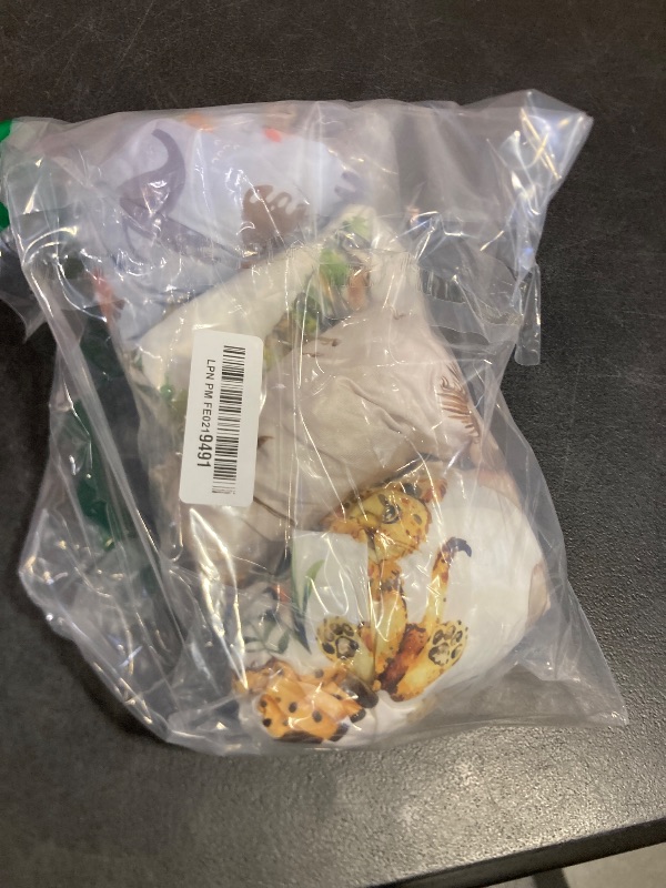 Photo 1 of 4 Pack Safari Jungle Animals Neutral Unisex Fitted Nursery Baby Sheets Set Toddler Mattress Sheets for Baby Boys or Girls (Changing Pad Cover)