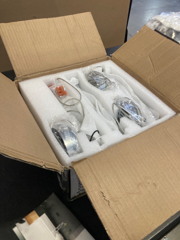 Photo 1 of OKELI Modern Pendant Lights,LED Bubble Crystal Kitchen Island Light Fixtures,Chrome Mini Single Pendant Lighting for Kitchen Island,Bar,6W,6000K,ETL,3Pack