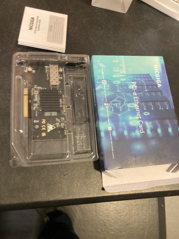 Photo 1 of 10Gb SFP PCI-e Network Card, 82599(X520-DA1) Controller, 10Gbps Ethernet Adapter, 10Gbe SFP+ Port, 10G NIC Card, Support Windows/Windows Server/VMware