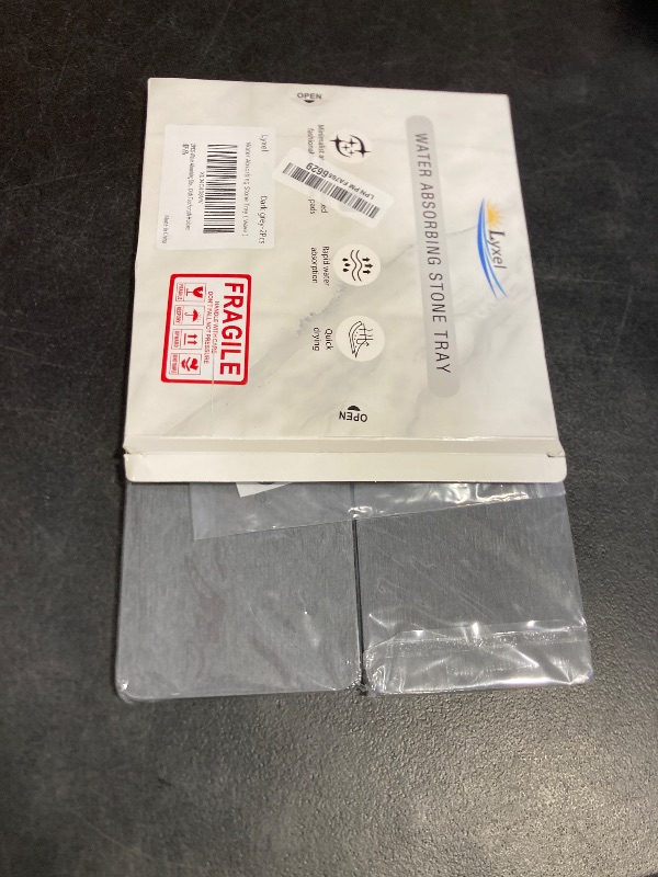 Photo 1 of 2PCS Water Absorbing Stone Tray, Fast Drying Stone Sink Tray, Water Absorbent Diatomite Trays, Stones Soap Trays, Diatomite Coasters for Kitchen Sink Bathroom Counter, Hand Soap Dish & Holders