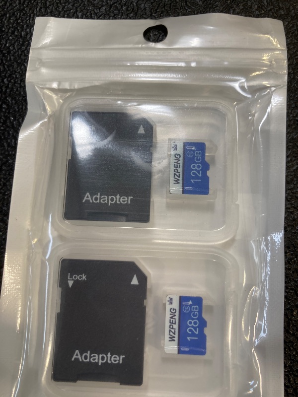 Photo 1 of 128GB Micro Sd Card Class 10 Memory Card with sd Adapter Fast Speed TF Card for Tablet/Mobile Phone/Camera -2PCS