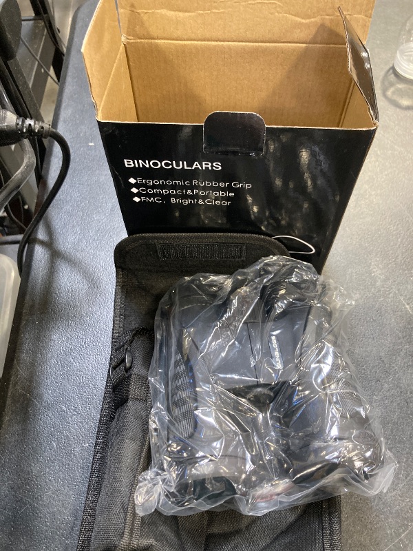 Photo 1 of 12x42 Binoculars for Adults, High Powered, BAK4 Prism, Waterproof Binoculars, Lightweight Binocular for Bird Watching, Hunting, Travel, Stargazing Cruise (Black)