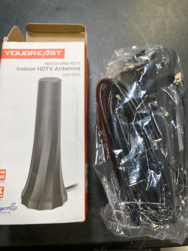 Photo 1 of 2025 TV Antenna for Smart TV and Old TV, 1900+ Miles Range HD Digital TV Antenna Indoor with 360° Signal Strongest Booster, Supports Local Channels 1080P 4K Reception 16.41FT Long Cable