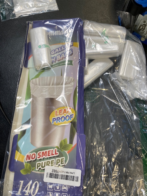 Photo 1 of 1 Gallon 140 pcs (0.8-1 Gal) Small Clear Trash Bags, Strong 0.8 Gallon 1 Gallon 1.2 Gallon Garbage Bags, Bathroom Trash Can Bin Liners,Mini Bags Waste Basket Liner,Fit 3,4.5 Liter, 0.8-1.2 Gal?1C140)