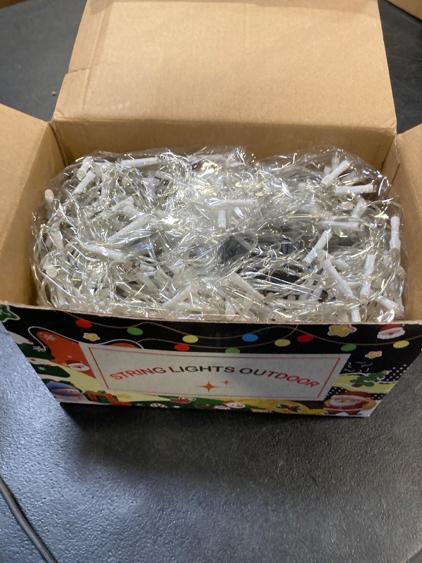 Photo 1 of 65 FT 640 LED Christmas Lights Outdoor Decorations Clear Wire String Lights Plug in 120 Drops 8 Modes Memory Timer Connectable Curtain Fairy Lights Waterproof for Holiday Wedding Party-Multicolored