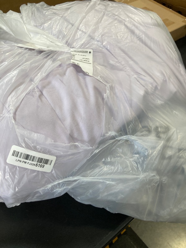 Photo 1 of Bedsure Full Size Comforter Set - 7 Pieces Reversible Light Purple Bedding, Full Size Bed Set for All Seasons, Bed in a Bag with Down Alternative Comforter, Sheets, Pillowcases & Shams