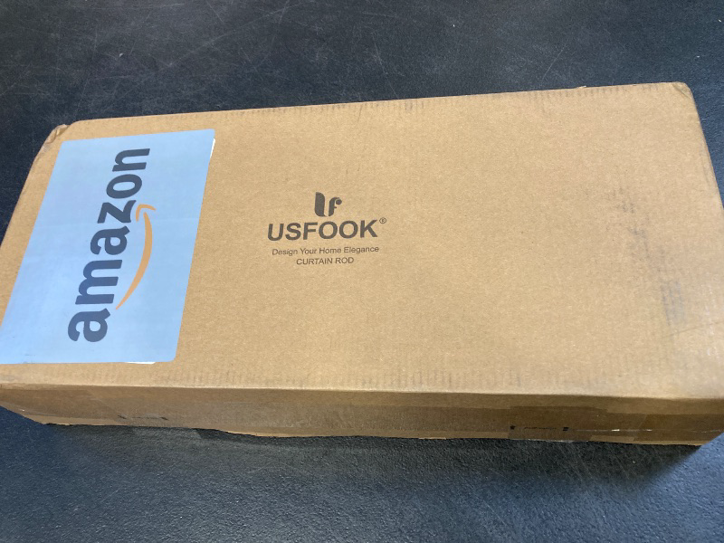 Photo 1 of 2 Pack Curtain Rods for Windows 48 to 84 Inch, USFOOK 7/8 Inch Telescoping Splicing Drapery Rods with Antique Silver Twisted Cage Finials