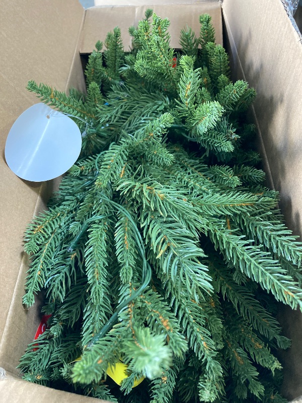 Photo 1 of 3ft Pre- Artificial Small Mini Christmas Tree with 70 Warm White Multi-Color LED Lights, Remote Control and Timer, Perfect for Xmas Tabletop Decorations, Home, Kitchen, Dining Table top Green