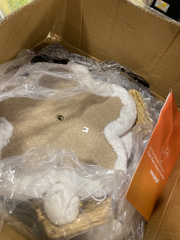 Photo 1 of Modern Cat Tree, Wood Cat Tree Tower for Small Cats, Luxury Cat Condo with Scratching Posts and Flower Platforms, Cat Furniture by Easyego