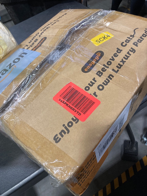 Photo 1 of Modern Cat Tree, Wood Cat Tree Tower for Small Cats, Luxury Cat Condo with Scratching Posts and Flower Platforms, Cat Furniture by Easyego