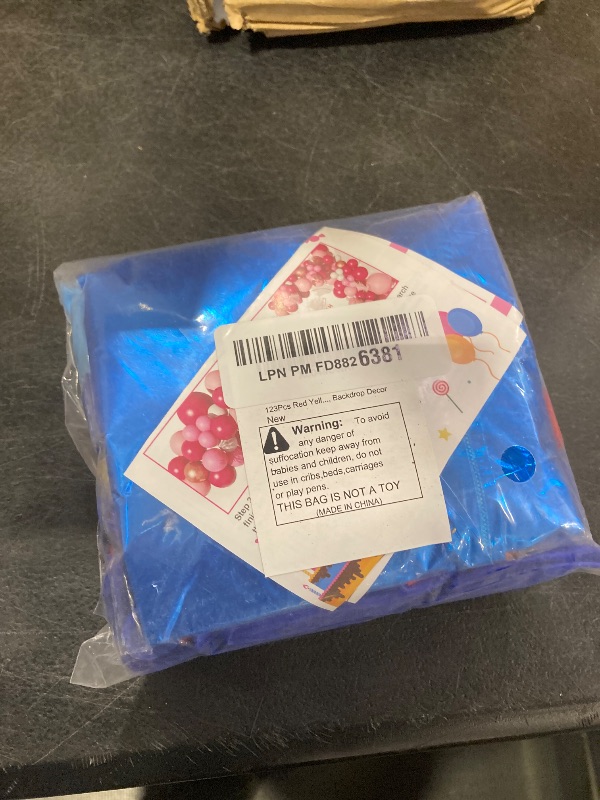 Photo 1 of 123Pcs Red Yellow Blue Balloons Garland Includes Foil Confetti Mixed Sizes Latex Balloon for Birthday Decorations, Baby Shower, Carnival, Circus, Party Supplies, Backdrop Decor