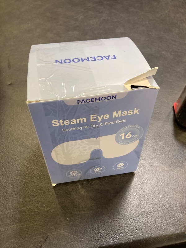 Photo 1 of 16 Packs Steam Eye Mask for Dry Eye: Self Heating Moist Warm Compress for Stye, Digital Eye Strain & Stress Relief - Disposable | No Microwave Needed | Travel Essential | Deep Sleep Relief, Unscented