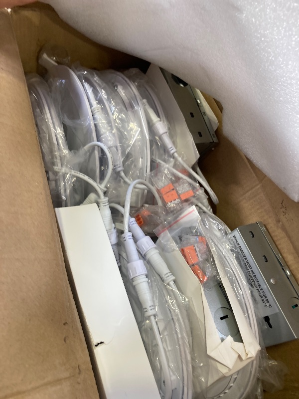 Photo 1 of 12 Pack Recessed Lighting 7 Inch with Junction Box, 5CCT 7 Inch LED Recessed Lights Dimmable 2700K/3000K/4000K/5000K/6000K, 16W 1300lm Ultra Thin Recessed Lighting - ETL and Energy Star Certified