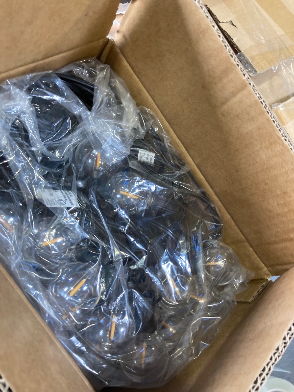 Photo 1 of 100ft 2-Pack Outdoor G40 LED Globe String Lights Dimmable Waterproof Shatterproof Light Strings with 52 Bulbs Connectable Commercial Hanging Lights for Christmas Patio House Backyard Balcony Party