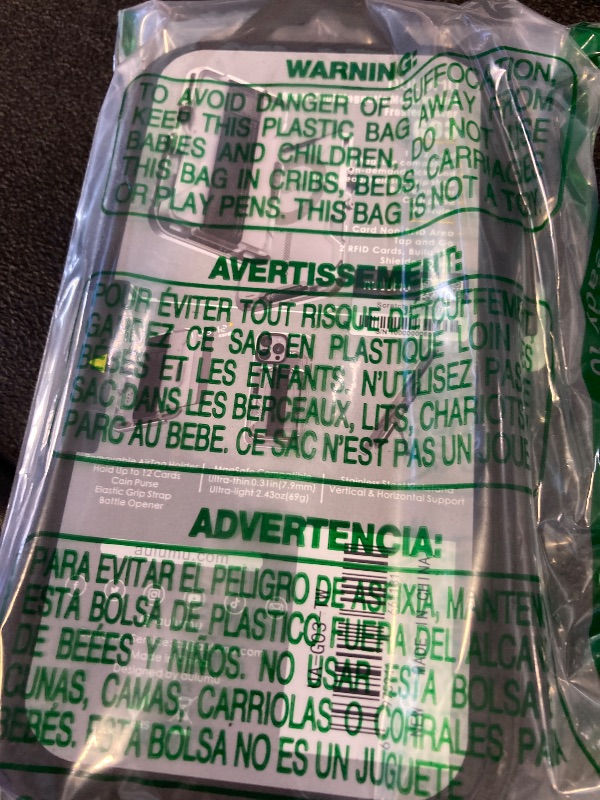 Photo 1 of Aulumu G03 Transparently Magnetic Wallet Card Holder | Magnetic Wallet Compatible with MagSafe | Multi Function - Mobile Phone Stand/Grip | Bottle Opener | RFID Shielding Card - Translucent White