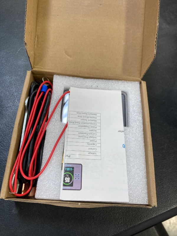 Photo 1 of DROK Battery Coulometer, DC 8-100V 500A Split Type Multi Tester 12V 24V 36V 48V 60V Coulometer Watt Meter, Capacity Percentage Time Power Voltmeter Ampmeter for RV Solar Panel Golf Cart Car Audio