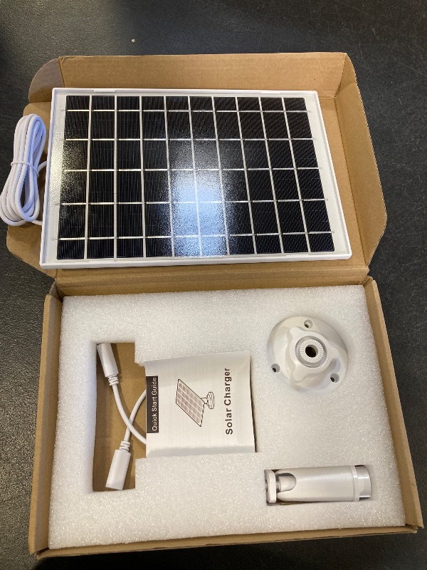 Photo 1 of 7W Solar Panel for Ring Camera, USB Ring Solar Panel for Security Camera with DC Port Charger, Ring Solar Charger Compatible