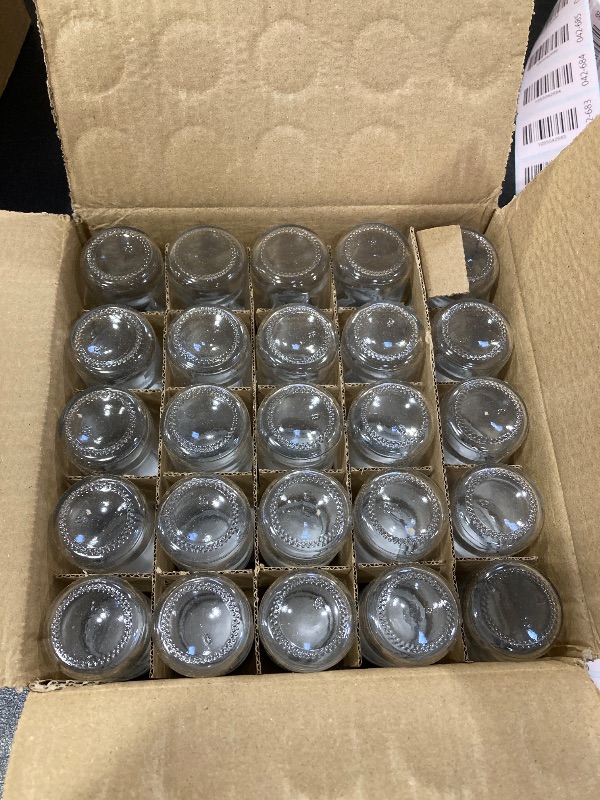 Photo 1 of 25 Pack 2 oz Glass Shot Bottles w/ Black Lids & 25 Labels - Small Clear Jar for Ginger, Wellness Shot, Juice, Sample, Whiskey - Travel Essentials Mini Bottles - Wide Mouth, Leakproof, Dishwasher Safe