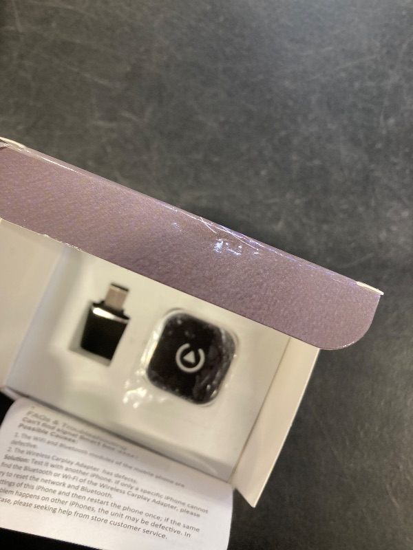 Photo 1 of 2026 Wireless CarPlay Adapter Upgrade Wired CarPlay to Wireless, Mini USB Design for Cars with Built-in Wired Apple CarPlay Plug and Play Easy Use Fast Stable Connection Car Play for iPhone