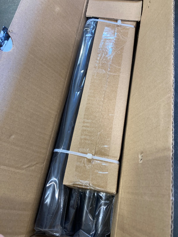 Photo 1 of 2 Pack Modern Black Curtain Rods Set for Windows 28 to 48 Inches Adjustable Length Heavy Duty 1" Diameter Window Curtain Rod with Decorative Finials for Outdoor Bedroom Kitchen Living Room