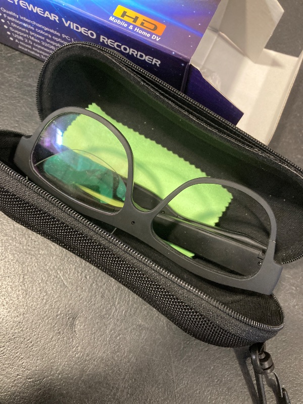 Photo 1 of ALFOINE 1080P Camera Glasses with Built-in 32GB Storage, Hands-Free HD Video Recording Glasses for Outdoor Sports, Cycling, and Travel – No Bluetooth, No App, No AI