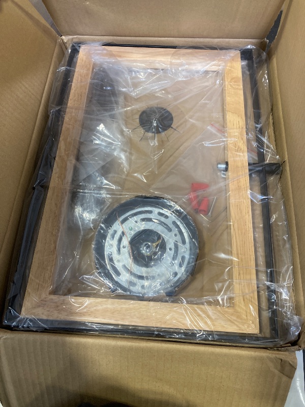 Photo 1 of 17" Farmhouse Natural Wood Chandelier, (4-Light, 17-Inch), Rustic Dining Room Light Fixtures Over Table, Adjustable Hanging Light Fixture for Kitchen, Living Room, Foyer, Entryway