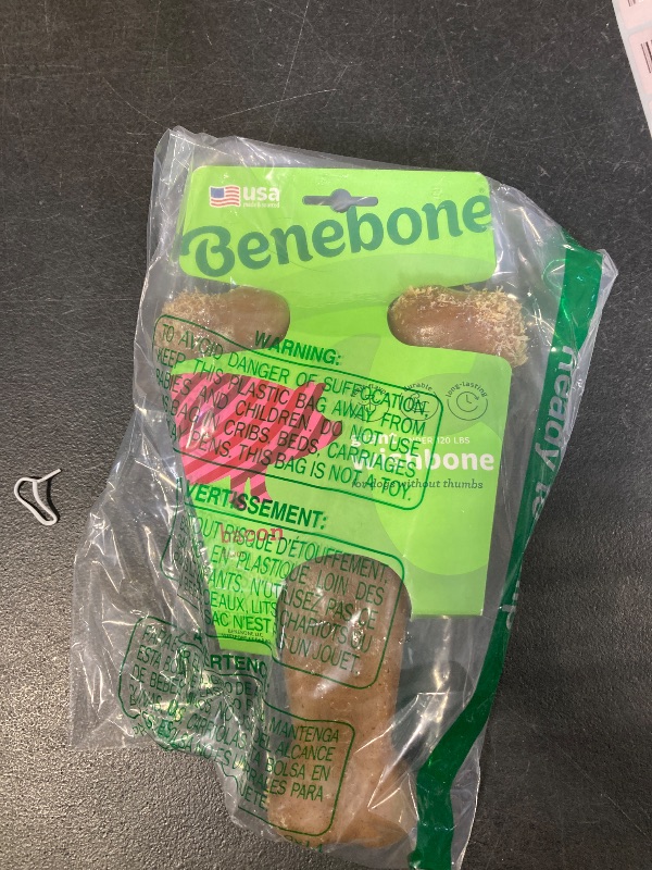 Photo 1 of *USED* Benebone Wishbone Durable Dog Chew Toy for Aggressive Chewers, Made in USA, Giant, Real Bacon Flavor