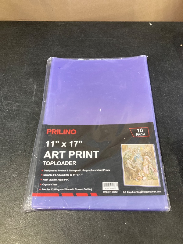 Photo 1 of 10-Pack 11 x 17 Inch Art-Print-Toploaders - Premium Art Print Topload Holders, Crystal Clear Art Print Top loaders, Hard Plastic Sheet Protectors for Photographs, Lithographs, Artworks, Collectibles