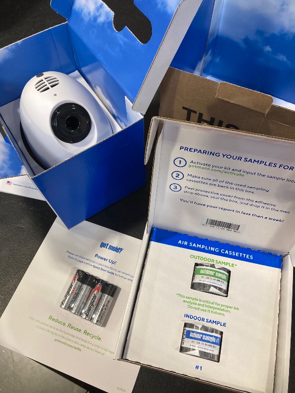 Photo 1 of 1 ROOM KIT | Test Your Air! Professional Quality Mold Test Kit for Home - All Fees Included - 1, 2 & 3-Room Test Kits & Refills - Reusable BioVac™ Air Sampler - Full Mold Type & Quantity Analysis