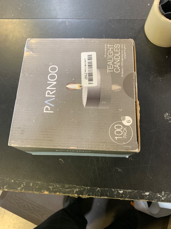 Photo 1 of 100 Pack Tealight Candles in Metal Cups - Clean White Unscented with 6 Hour Long Burning Time - Votive Candles Bulk for Romantic Dinner, Weddings, Spa & Hotels by PARNOO