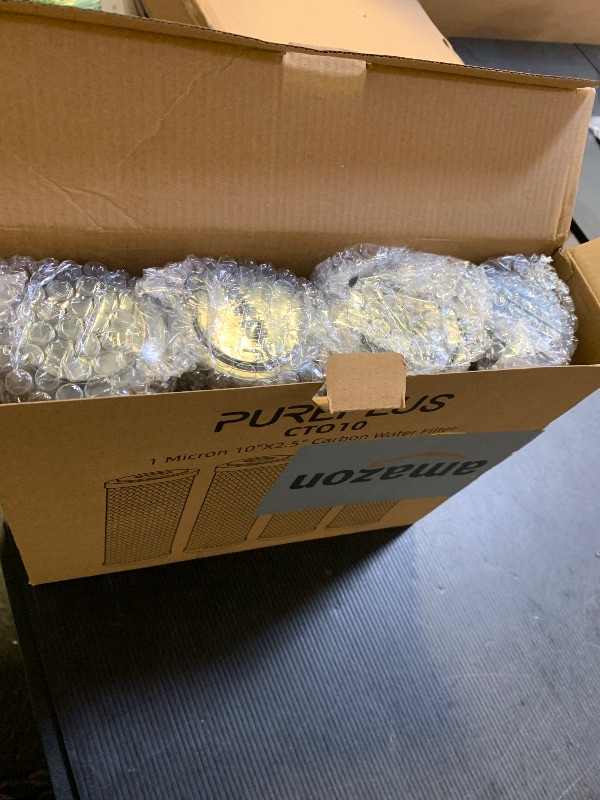 Photo 1 of 1 Micron 2.5" x 10" Whole House CTO Carbon Water Filter Cartridge Replacement for Under Sink Water Filter System, Dupont WFPFC8002, WFPFC9001, FXWTC, SCWH-5, WHEF-WHWC, WHCF-WHWC, AMZN-SCWH-5, 4Pack