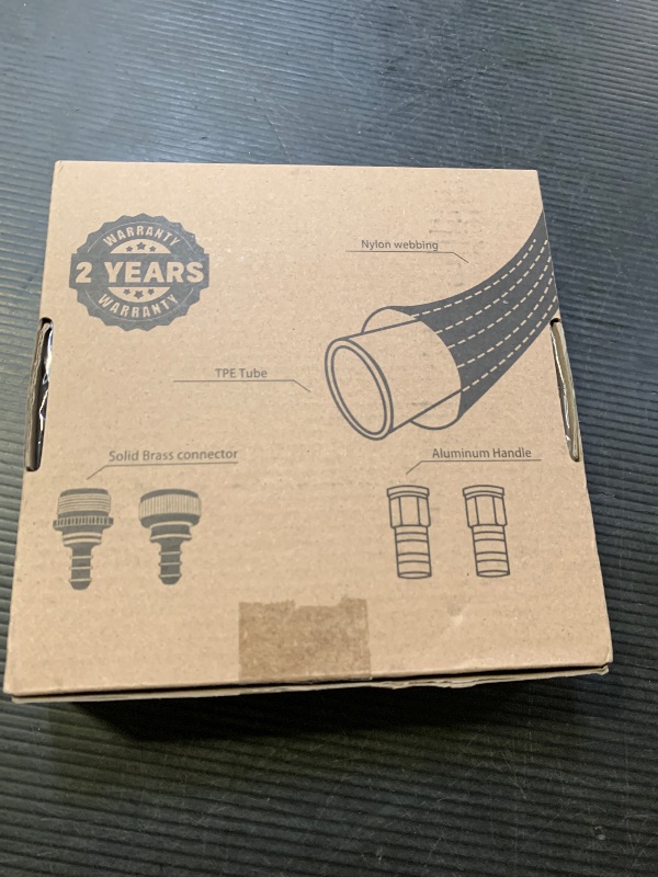 Photo 1 of 10FT Lightweight Garden Hose,Flexible Water Hose with Solid Brass Head,Kink-Free,Collapsible Hose,High Pressure Flat Water Hose for RV,Boat,Car Wash,Garden,Yard,Camper,Outdoor (GreenBlack, 10 feet)