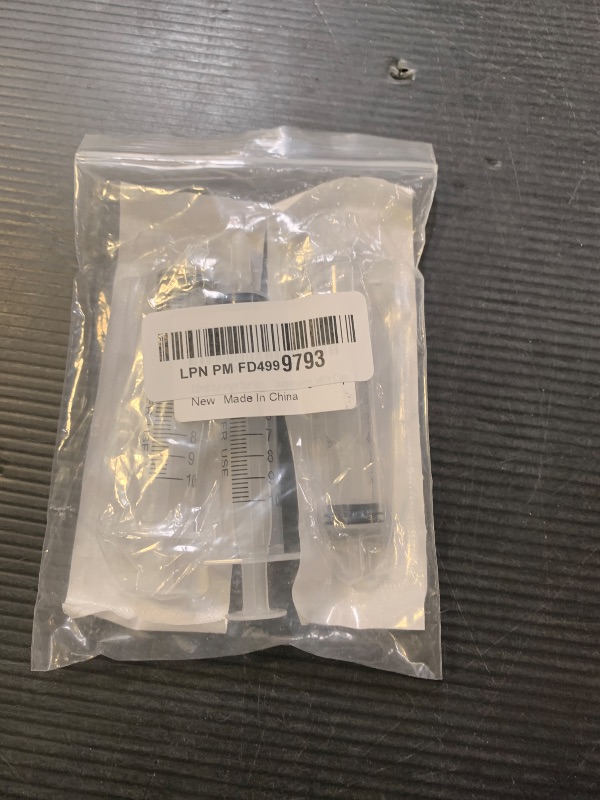 Photo 1 of 10ml Syringe for Liquid, Oral, Scientific Labs, Measurement, Dispensing, with Cap- 3 Pack